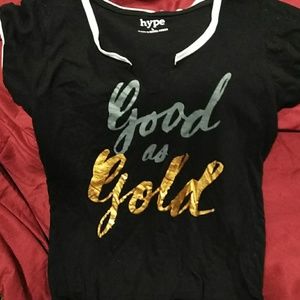 Bank and gold tee